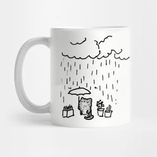 rain cat Mug